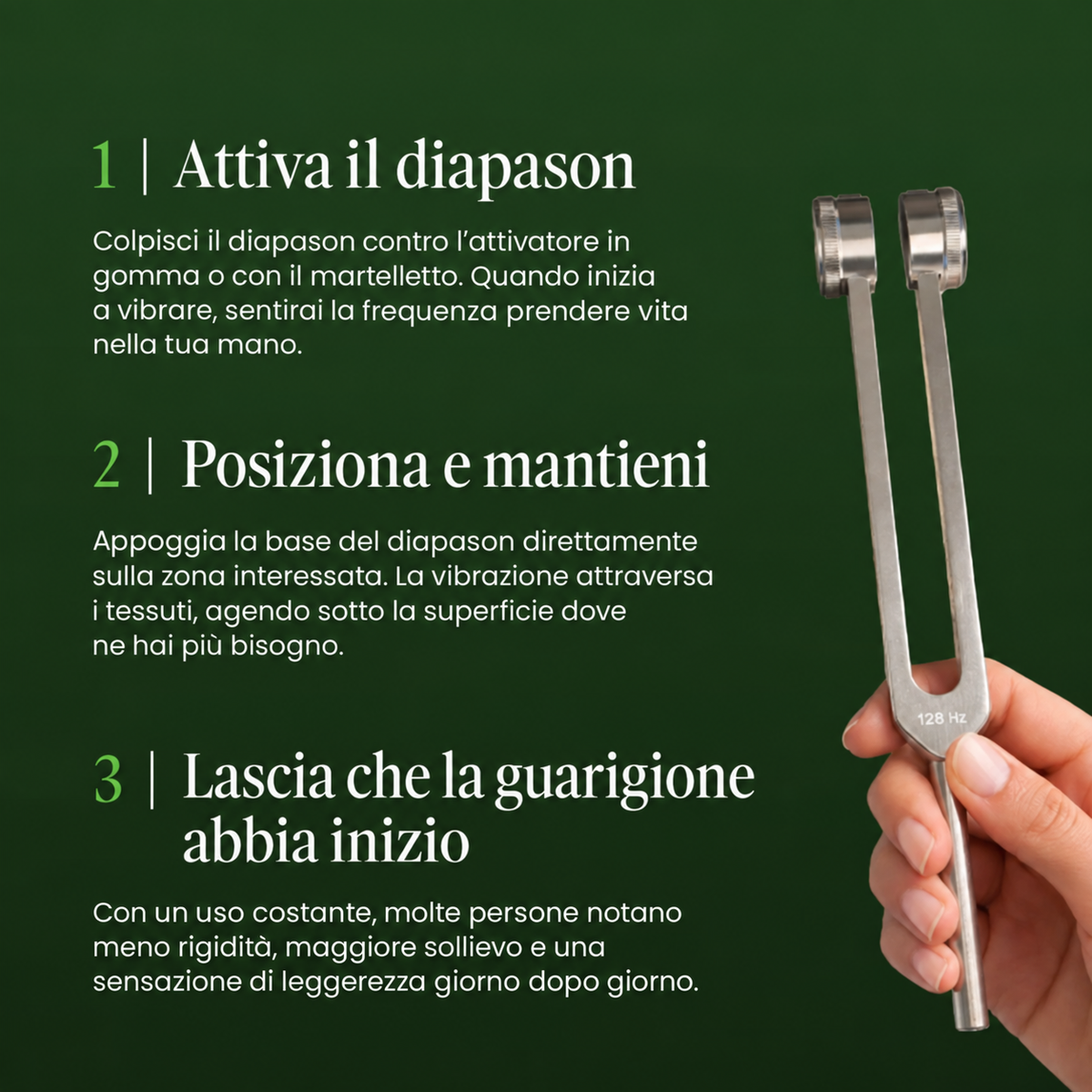 Diapason del Benessere 128 Hz - Lo Strumento Terapeutico