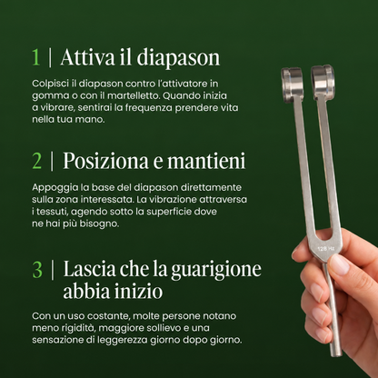 Diapason del Benessere 128 Hz - Lo Strumento Terapeutico