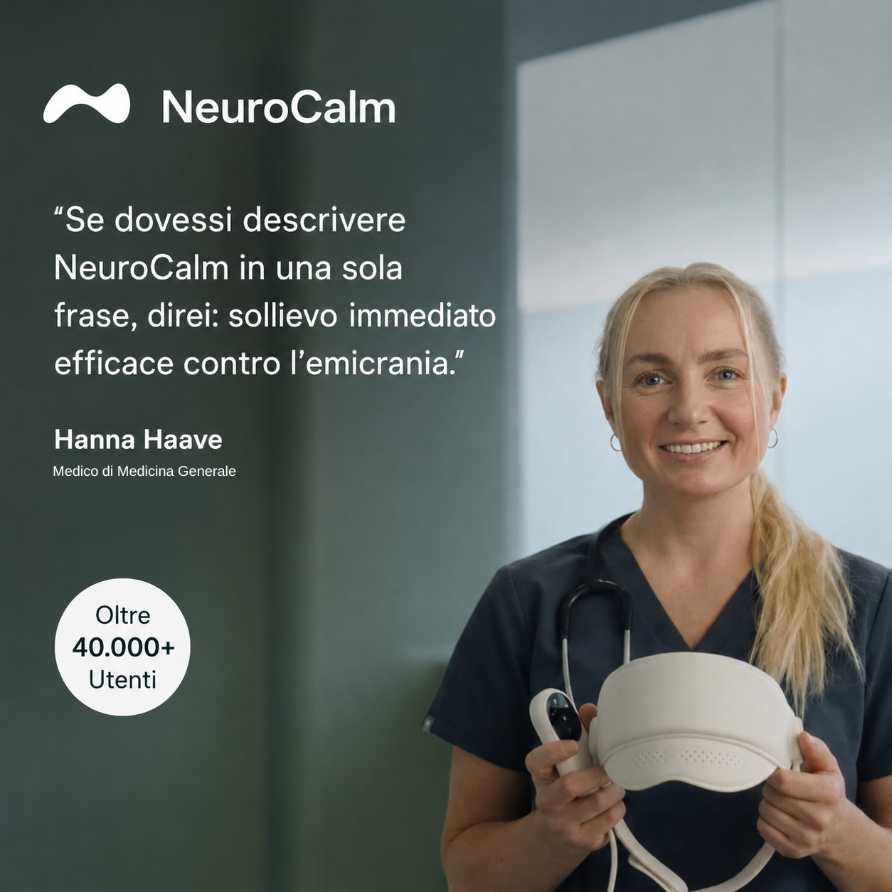 NeuroCalm™ - Maschera Intelligente per l’Emicrania